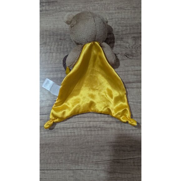 Baby Starters Plush Bear Lovey Football  Star Print Satin Back knotted Rattle - Picture 5 of 7